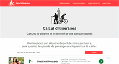 Desktop Screenshot of calculitineraires.fr