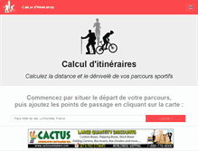 Tablet Screenshot of calculitineraires.fr